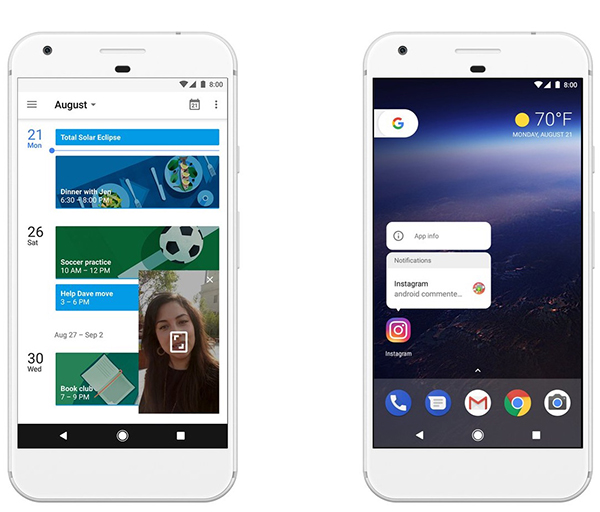 安卓新版操作系统名叫“奥利奥”：速度快一倍，带画中画功能