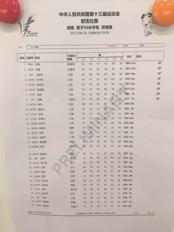 全运会射击场有了美籍华人，他的眼睛缺了一个瞳孔