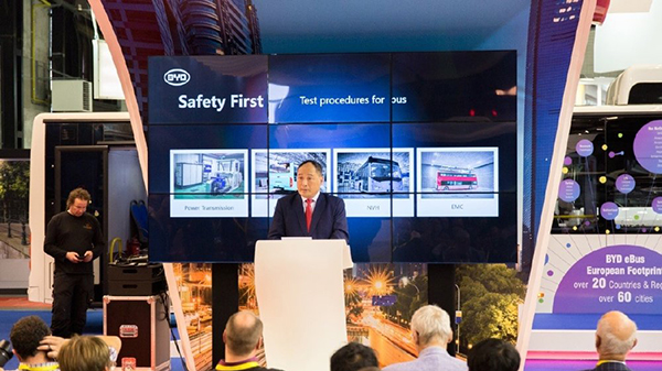 中国新能源客车企业集体发力欧洲市场：中车展示自动驾驶技术