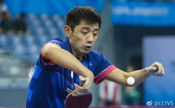 时隔5个月再次出现在国际赛场，张继科德乒赛首轮爆冷出局