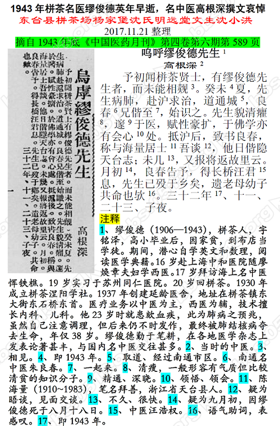 1943年栟茶名医缪俊德英年早逝，名中医高根深撰文哀悼 111微信图片_20171121165216.PNG