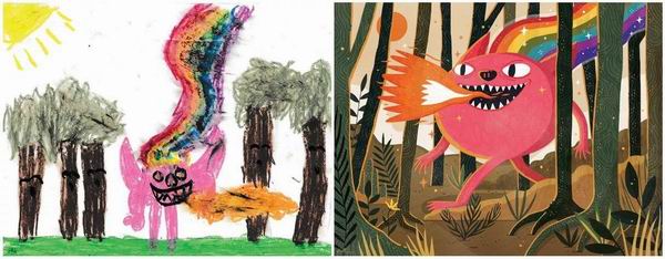 孩子心中的怪物被艺术家们再创造后