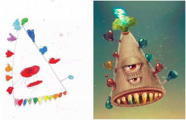 孩子心中的怪物被艺术家们再创造后