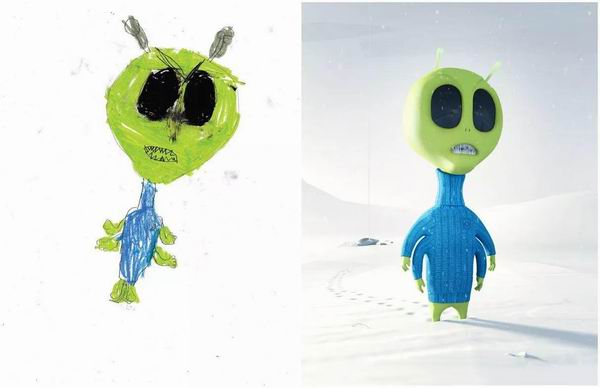 孩子心中的怪物被艺术家们再创造后