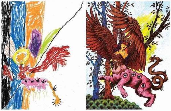 孩子心中的怪物被艺术家们再创造后