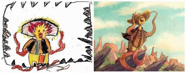 孩子心中的怪物被艺术家们再创造后