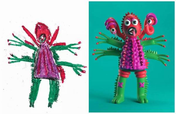 孩子心中的怪物被艺术家们再创造后