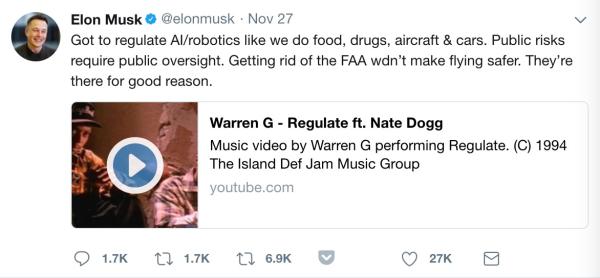 马斯克称规范AI刻不容缓：再过几年机器人会快到肉眼看不清