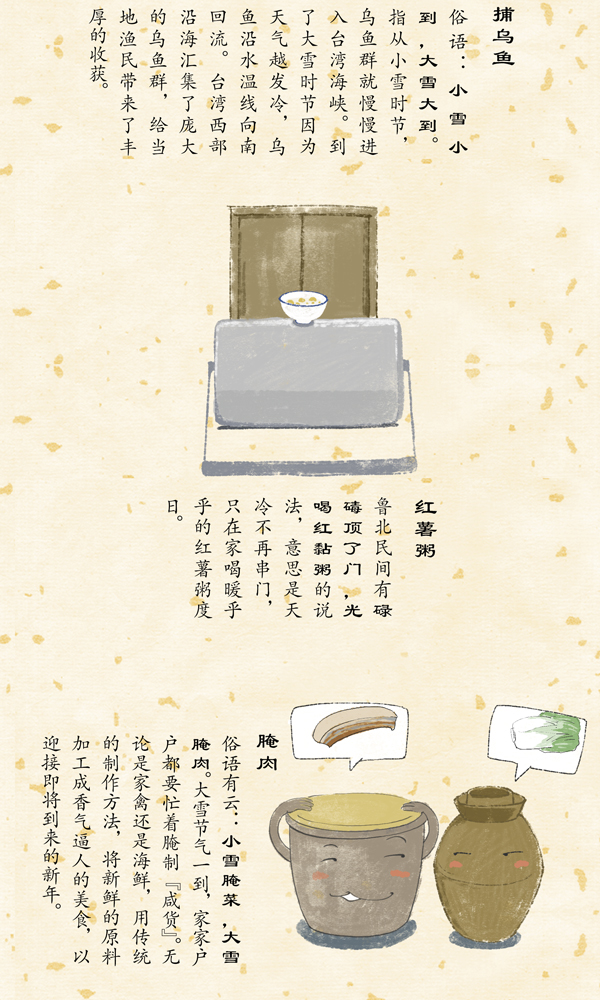 好喵漫画|二十四节气之大雪  寒冷真的来了，羽绒服要穿上