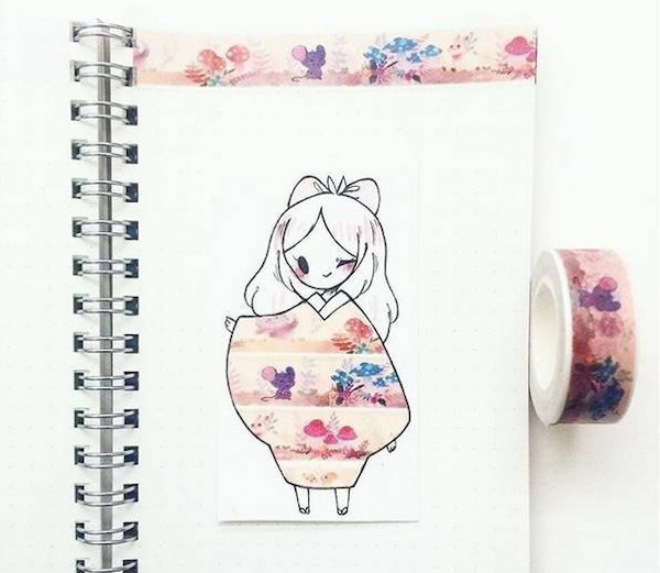 用漂亮的胶带作画，你可以和孩子轻松消磨一个周末