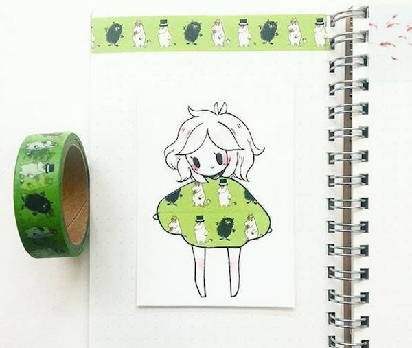 用漂亮的胶带作画，你可以和孩子轻松消磨一个周末