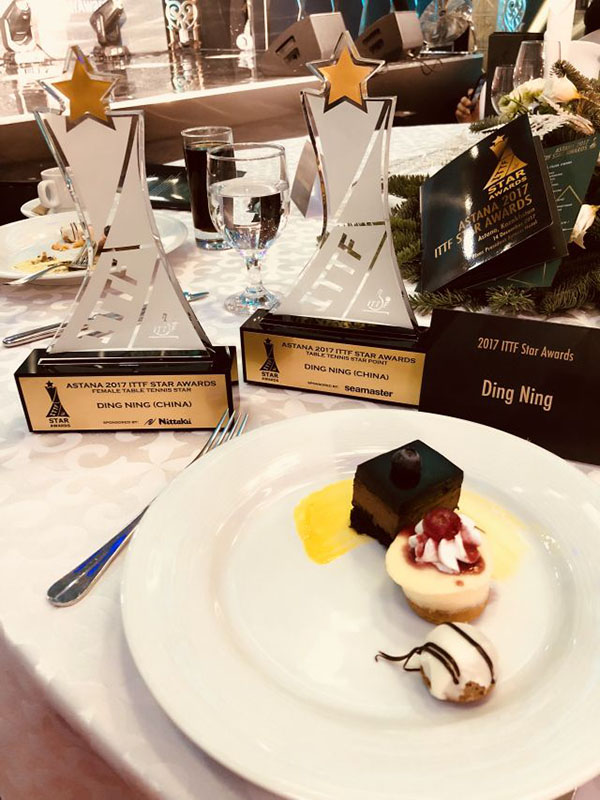 丁宁斩获国际乒联年度最佳女运动员，中国男乒“全军覆没”