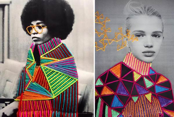 和孩子一起用“危险”的针，做又美又好玩的纸上刺绣