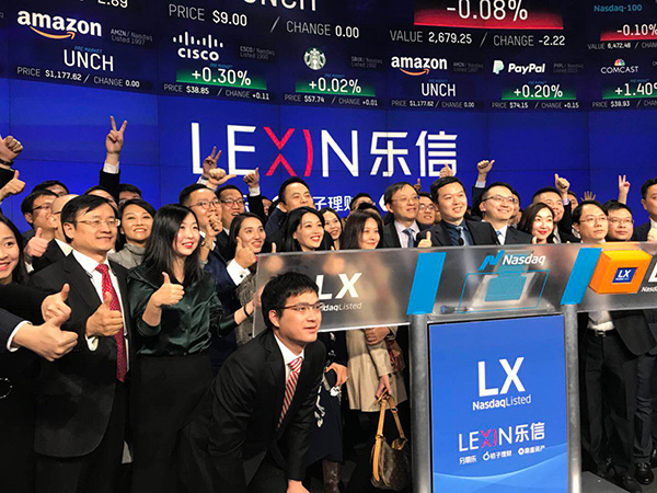 现金贷整治期首家互金公司在美上市：乐信首日开盘大涨31%