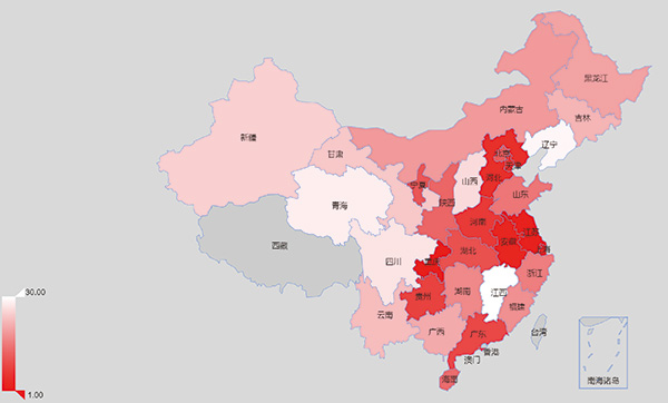 读图丨中国可持续发展排名：京沪津浙苏渝陕粤鄂闽位列前十