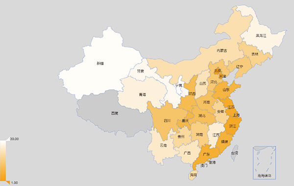 读图丨中国可持续发展排名：京沪津浙苏渝陕粤鄂闽位列前十
