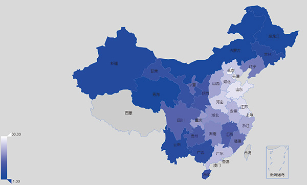 读图丨中国可持续发展排名：京沪津浙苏渝陕粤鄂闽位列前十