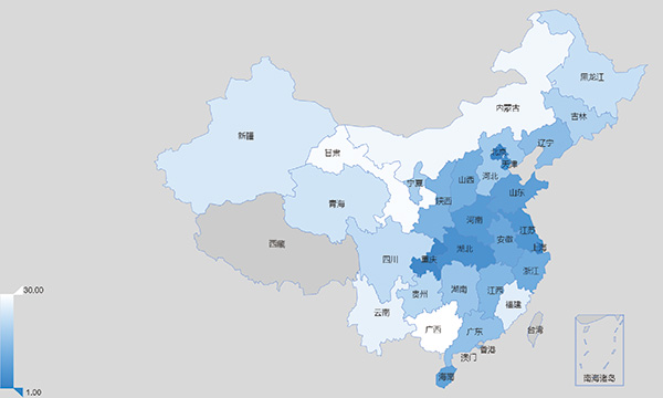 读图丨中国可持续发展排名：京沪津浙苏渝陕粤鄂闽位列前十