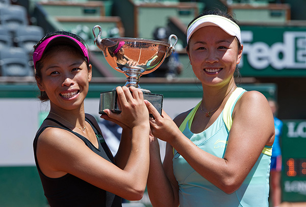 彭帅和谢淑薇的20年闺蜜情，“海峡组合”还要拿全满贯呢