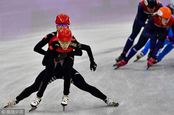 破奥运纪录！中国女子短道3000米接力昂首挺进决赛