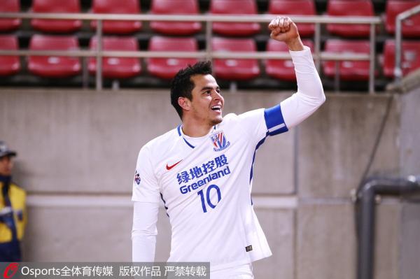 申花恒大双双收获1比1平局，亚冠首轮中超4队两胜两平