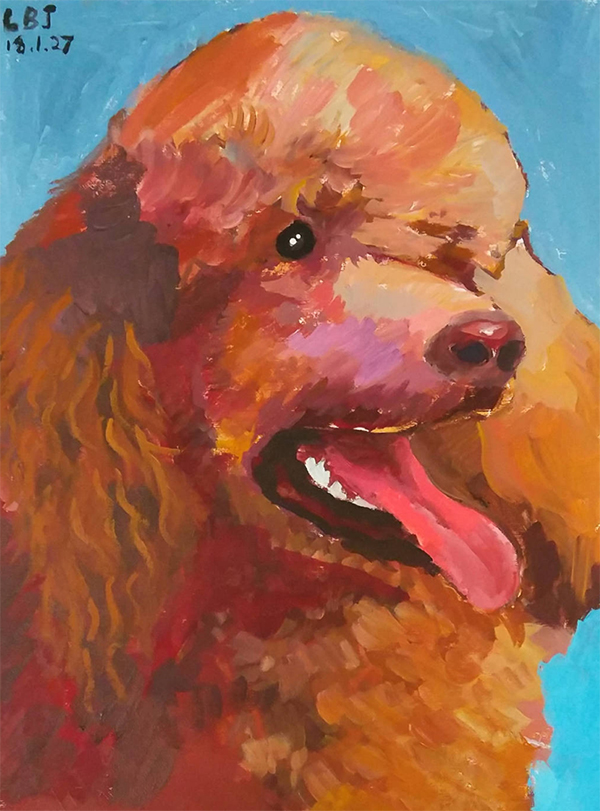 澎湃寒假征稿选登|孩子画笔下的牡丹和他的“好朋友”