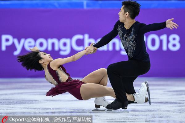 隋文静/韩聪组合双人滑摘银，中国平昌冬奥收获第二枚奖牌