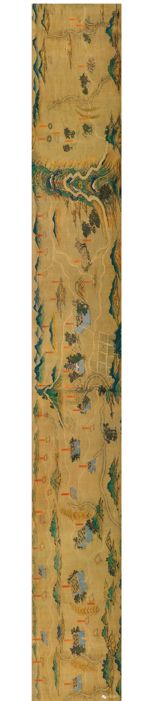 《丝路山水地图》春晚亮相：彩绘地图代表，主流青绿山水画