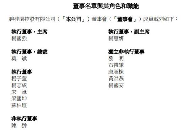 碧桂园两名董事同时辞任，现董事会中杨氏家族占比超三分之一