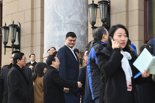 全国政协委员姚明：要将“双周协商座谈会机制”引入篮协