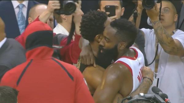 火箭止步17连胜，哈登40分奉献一场MVP对决