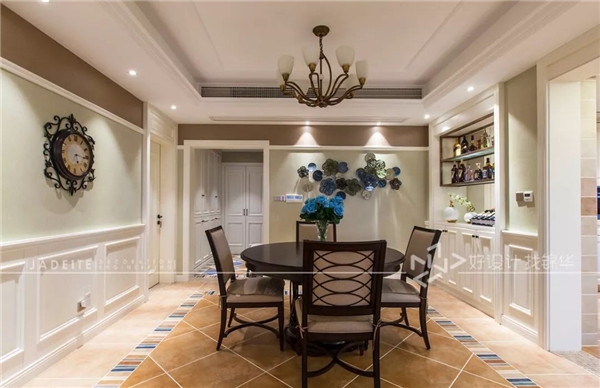 餐厅 橡树湾 美式风格 180平 四室两厅 南通锦华装饰装修