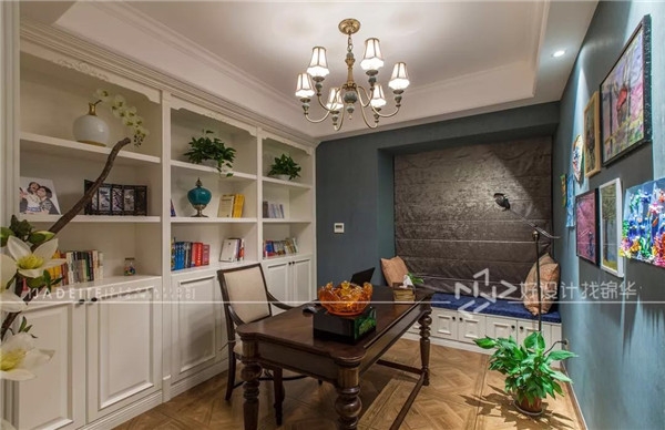书房 橡树湾 美式风格 180平 四室两厅 南通锦华装饰装修