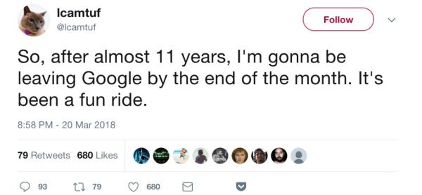 美国科技巨头信息安全黑洞有多大：谷歌推特安全高管双双离职