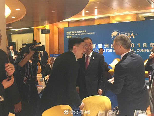 马云博鳌夜宴拉加德，潘基文、周小川、周文重均为座上宾