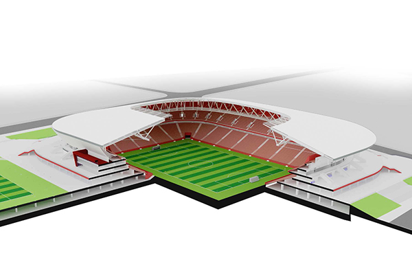 上海浦东足球场开工建设，这里是中超上港队的新家