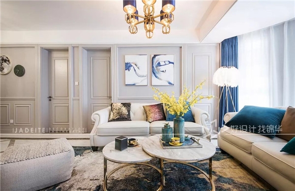 客厅 中南世纪花城 美式轻奢 180平 四室两厅 南通锦华装饰装修