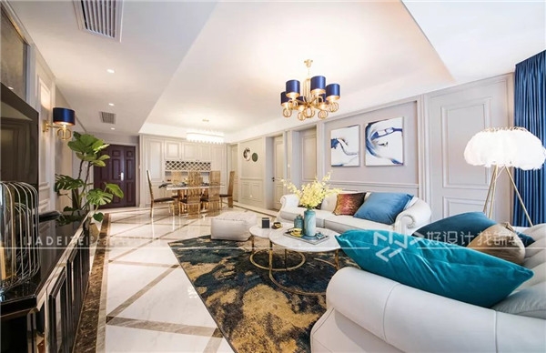 客厅 中南世纪花城 美式轻奢 180平 四室两厅 南通锦华装饰装修