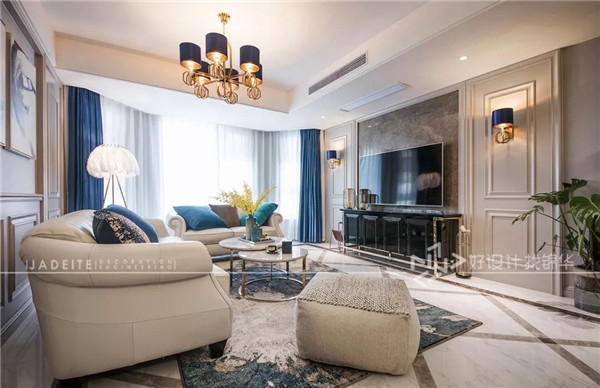 客厅 中南世纪花城 美式轻奢 180平 四室两厅 南通锦华装饰装修