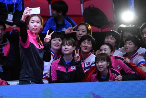 韩朝联队世乒赛不敌日本，决赛等国乒给你们表演吧