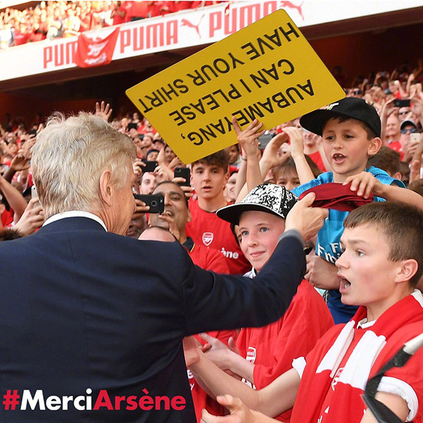 最后一次，让我们致敬阿森纳主帅温格