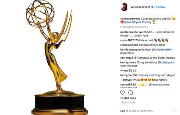 左手奥斯卡、右手“艾美”，就问这样的科比你服不服