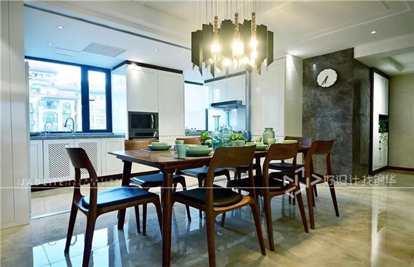 餐厅 华强城 简约台式风 158平 三室两厅 南通锦华装饰装修