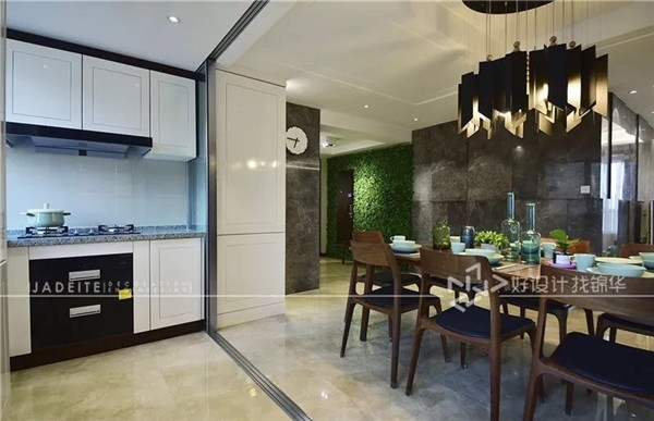 餐厅 华强城 简约台式风 158平 三室两厅 南通锦华装饰装修