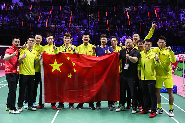 冠军！国羽汤杯决赛击败日本，历史第10次捧起汤姆斯杯