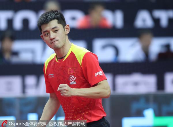 张继科晋级中国公开赛正赛：打一场少一场，我会珍惜每一分