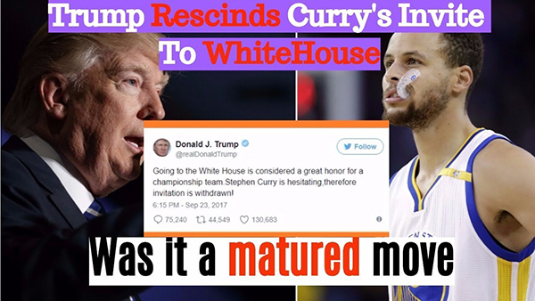 特朗普取消“超级碗”冠军白宫行，詹姆斯和库里都怒了