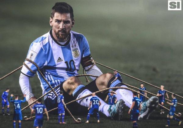 梅西遗憾错失点球！阿根廷1比1冰岛，导演门将神发挥