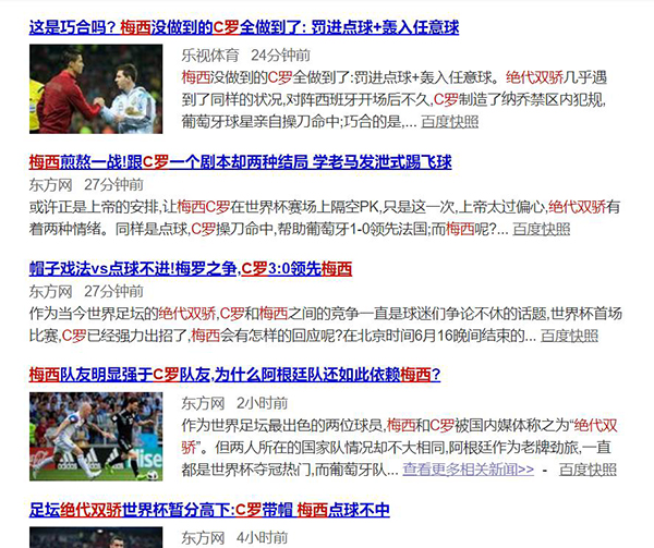 梅西C罗真是“你死我活”？这只是一场社交网络的臆想狂欢