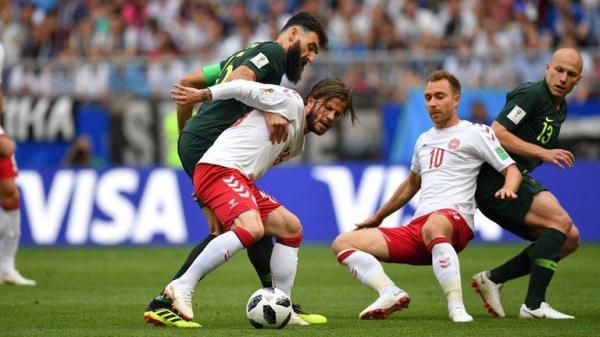 澳大利亚1比1闷平丹麦，C组出线形势依旧扑朔迷离